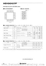 HD100107F datasheet pdf Hitachi Semiconductor