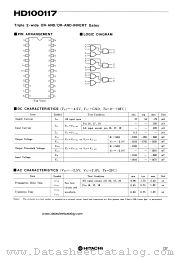 HD100117 datasheet pdf Hitachi Semiconductor