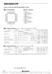 HD100117F datasheet pdf Hitachi Semiconductor