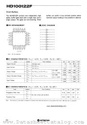 HD100122F datasheet pdf Hitachi Semiconductor