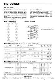 HD100123 datasheet pdf Hitachi Semiconductor