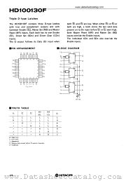 HD100130F datasheet pdf Hitachi Semiconductor