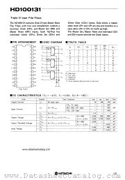 HD100131 datasheet pdf Hitachi Semiconductor