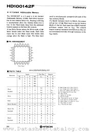 HD100142F datasheet pdf Hitachi Semiconductor
