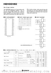 HD100150 datasheet pdf Hitachi Semiconductor