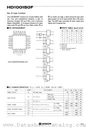 HD100150F datasheet pdf Hitachi Semiconductor