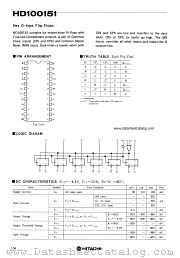 HD100151 datasheet pdf Hitachi Semiconductor