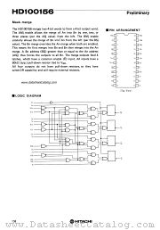 HD100156 datasheet pdf Hitachi Semiconductor