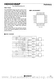 HD100156F datasheet pdf Hitachi Semiconductor