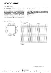 HD100158F datasheet pdf Hitachi Semiconductor