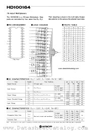 HD100164 datasheet pdf Hitachi Semiconductor