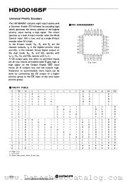 HD100165F datasheet pdf Hitachi Semiconductor