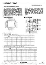 HD100170F datasheet pdf Hitachi Semiconductor