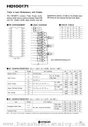 HD100171 datasheet pdf Hitachi Semiconductor