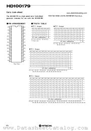 HD100179 datasheet pdf Hitachi Semiconductor