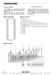 HD100180 datasheet pdf Hitachi Semiconductor