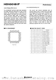 HD100181F datasheet pdf Hitachi Semiconductor