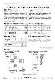 HD100K SERIES datasheet pdf Hitachi Semiconductor