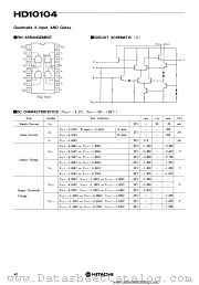 HD10104 datasheet pdf Hitachi Semiconductor
