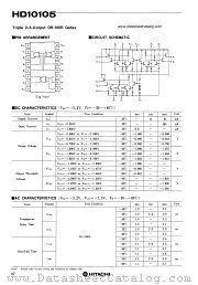 HD10105 datasheet pdf Hitachi Semiconductor