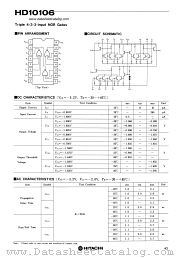 HD10106 datasheet pdf Hitachi Semiconductor