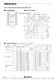 HD10107 datasheet pdf Hitachi Semiconductor