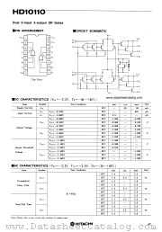 HD10110 datasheet pdf Hitachi Semiconductor