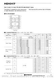 HD10117 datasheet pdf Hitachi Semiconductor