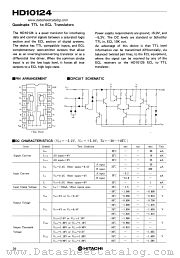 HD10124 datasheet pdf Hitachi Semiconductor