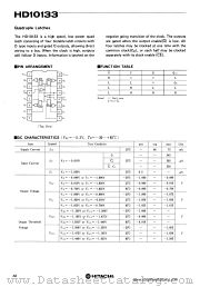 HD10133 datasheet pdf Hitachi Semiconductor