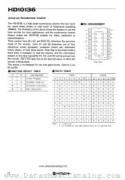 HD10136 datasheet pdf Hitachi Semiconductor