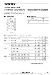 HD10160 datasheet pdf Hitachi Semiconductor