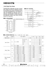 HD10179 datasheet pdf Hitachi Semiconductor