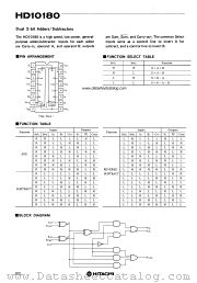 HD10180 datasheet pdf Hitachi Semiconductor