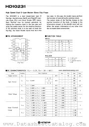 HD10231 datasheet pdf Hitachi Semiconductor