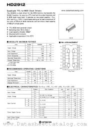 HD2912 datasheet pdf Hitachi Semiconductor