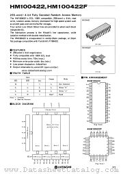 HM100422F datasheet pdf Hitachi Semiconductor