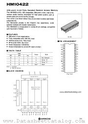 HM10422 datasheet pdf Hitachi Semiconductor