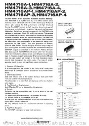 HM4716A-1 datasheet pdf Hitachi Semiconductor