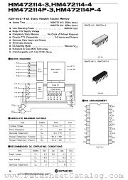 HM472114P-4 datasheet pdf Hitachi Semiconductor