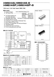 HM6148P-6 datasheet pdf Hitachi Semiconductor