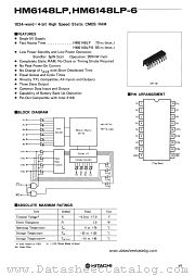 HM6148LP-6 datasheet pdf Hitachi Semiconductor