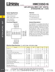 HMC335G16 datasheet pdf Hittite Microwave Corporation