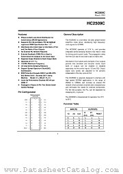 HC2509C datasheet pdf Hynix Semiconductor