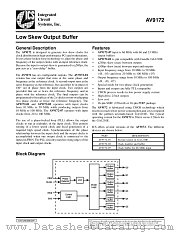 AV9172-01CC16 datasheet pdf Integrated Circuit Systems