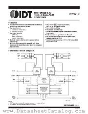 IDT70V19 datasheet pdf IDT