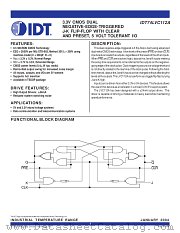 IDT74LVC112A datasheet pdf IDT