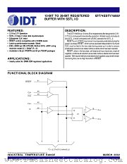 IDT74SSTV16859 datasheet pdf IDT