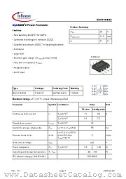 BSO119N03S datasheet pdf Infineon