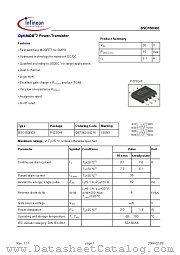 BSO150N03 datasheet pdf Infineon